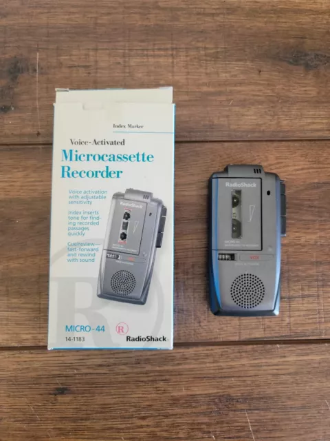 Radio Shack Micro-44 Microcassette Recorder Voice-Activated 14-1183 Parts Only!
