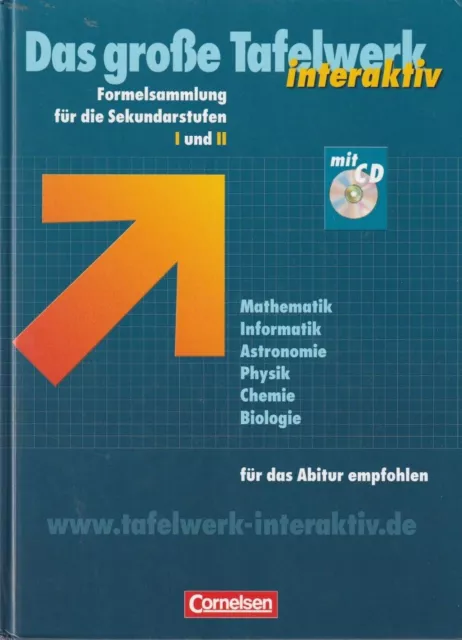 Das große Tafelwerk interaktiv. Allgemeine Ausgabe. Mit CD-ROM  Sek. I und II