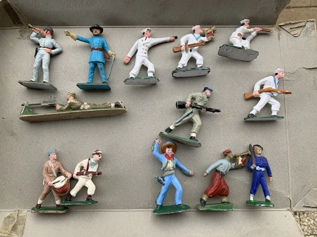 Starlux figurine, cowboy , marin , soldat , parachutiste - Collection