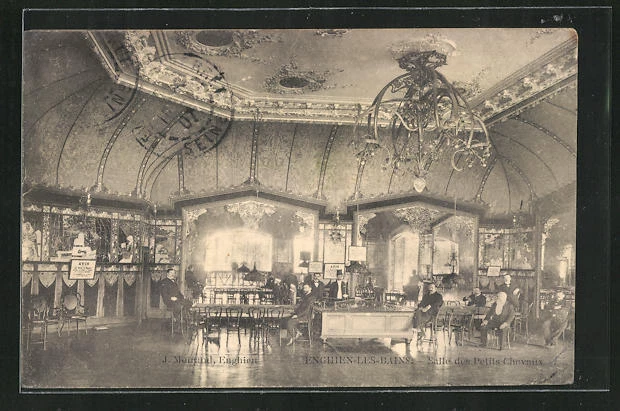 CPA Enghien-les-Bains, Le Casino, Salle des Petits Chevaux 1907
