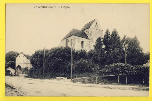 cpa 95 - FRANCE VALLANGOUJARD (Val d'Oise) L'ÉGLISE SAINT MARTIN