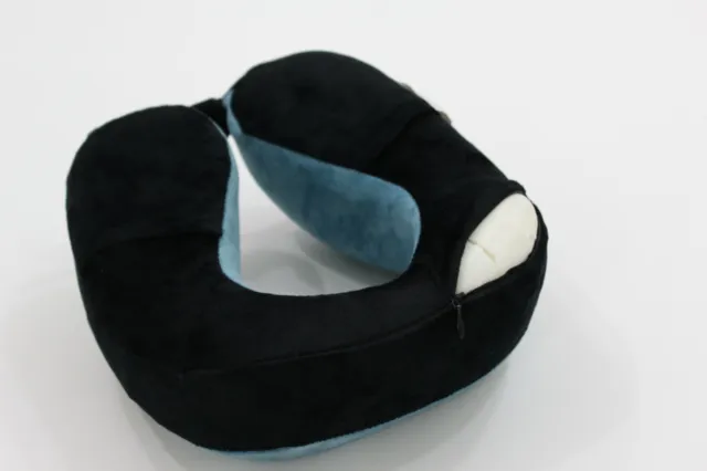Travel Pillow U Shaped Memory Foam Neck Support Head Rest Airplane Cushion (blu) 5