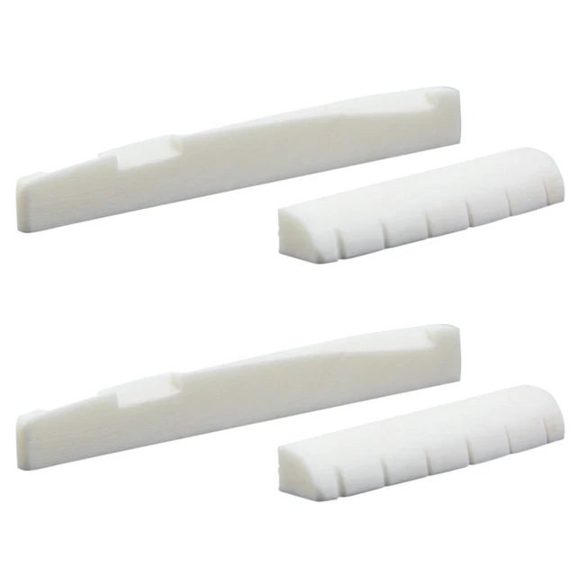 4pcs Bone Guitar Bridge Nut Saddle for 6 String Guitar Stringed Instrument Parts 3