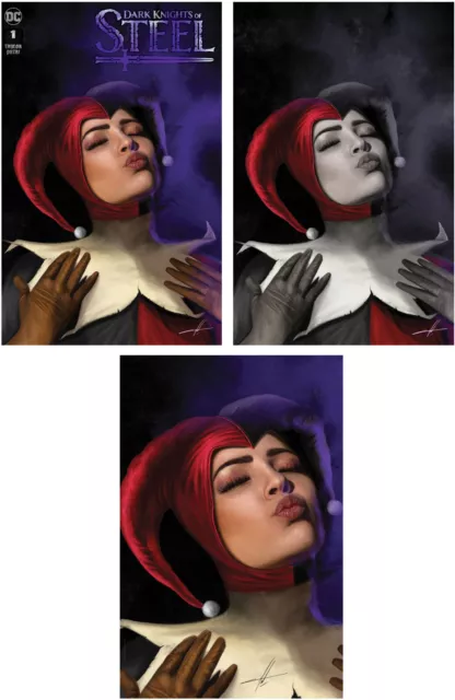 Dark Knights Of Steel #1 Carla Cohen Exclusive Trade/Color Splash/Zoomed Virgin