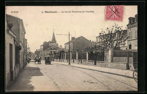 CPA Montreuil-sous-Bois, la Rue de Vincennes