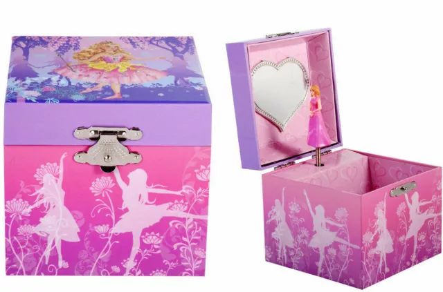 Musical Jewellery Box Music Box Jewel Box : Princess Spinning Ballerina New