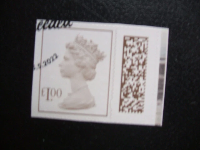 Gran Bretagna 2022 SG V4780 50p £1 grigio-marrone M22L/nessun codice sorgente usato gatto £1,75