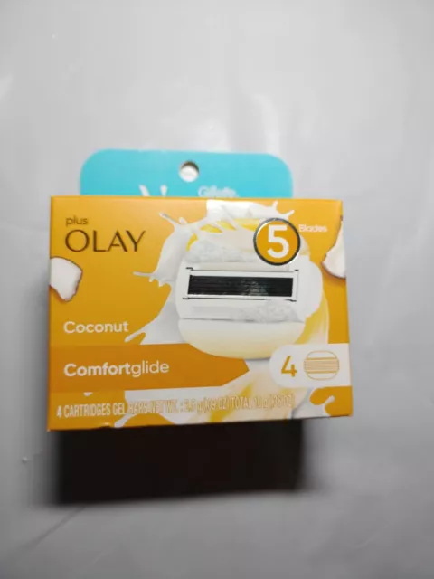 Gillette Venus with Olay Coconut  Comfortglide Womens Razor Blade Refills 4 ct