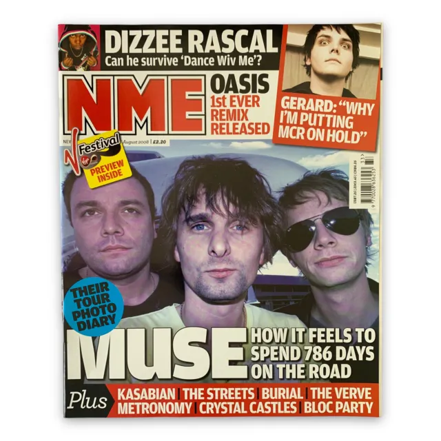 NME 16 August 2008 Muse Dizzee Rascal Oasis Gerard Way The Streets