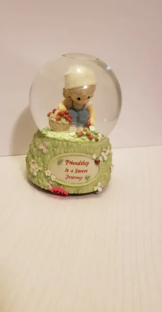 Precious Moments Friendship is a Sweet Journey Musical Snow Globe Snowglobe