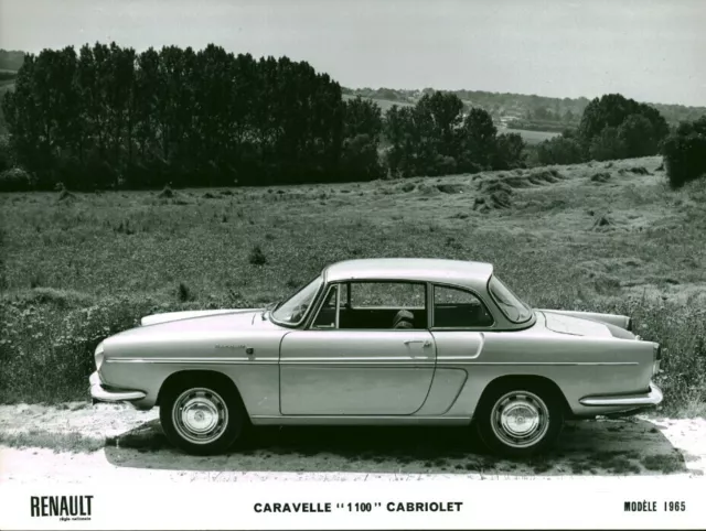 Renault Caravelle 1100 Convertible Antique Car Press Photo