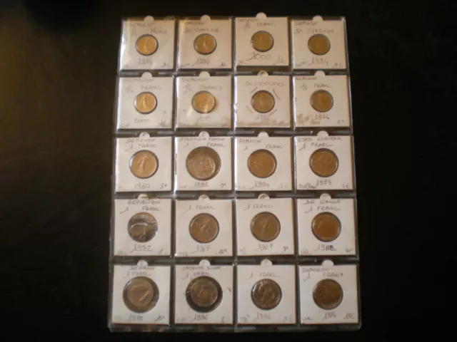 Lot De Pieces De 50Cts Et 1 Franc Qualite Sup Ou Sorties De Coffrets Unc