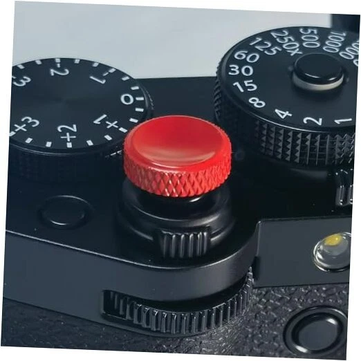 Botón De Obturador Metálico Rosa Para Cámara - Compatible Con Fujifilm Y Leica, Acabado Mate Antiarraños