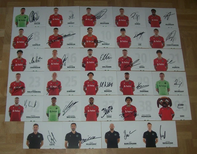 29 AUTOGRAMMKARTEN 2024/25 HANNOVER 96 2024/2025 NEU