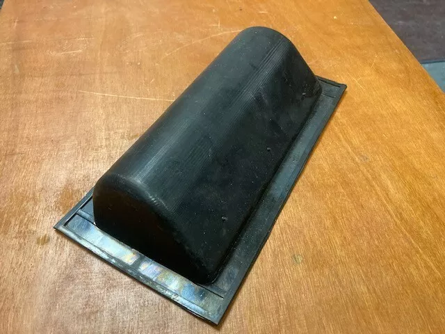Rubber dock bumper, garage floor wheel stop, boat dock 9 x 4 x 2    MADE IN USA