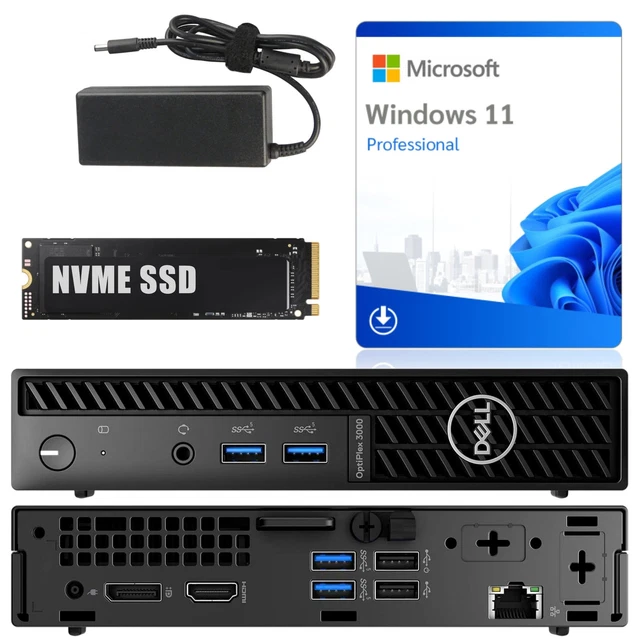 Dell OptiPlex 5050 Micro – I5 6600T, 8 Go RAM, SSD 256 Go, Windows 10 Pro