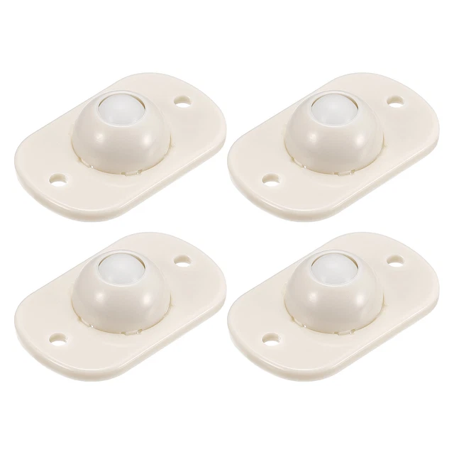 Self Adhesive Caster Wheels, Mini Swivel Paste Universal Pulley (4Pcs-White)