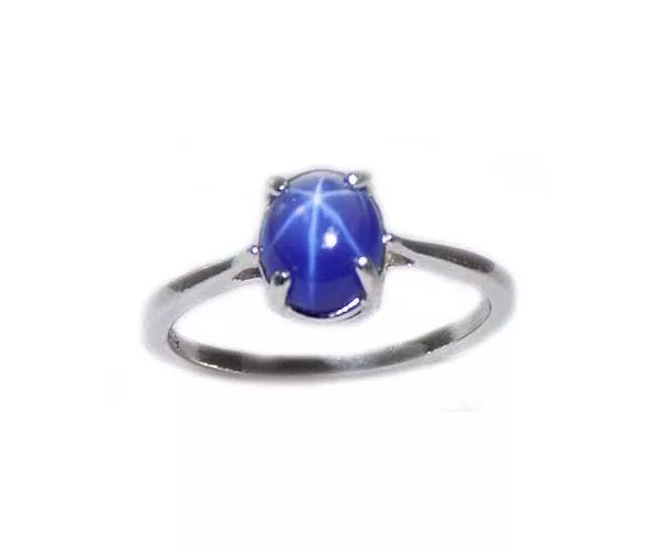 19thC Antique 1½ct Star Sapphire+Ring Ancient Etruscan Gem of Prophets Oracless