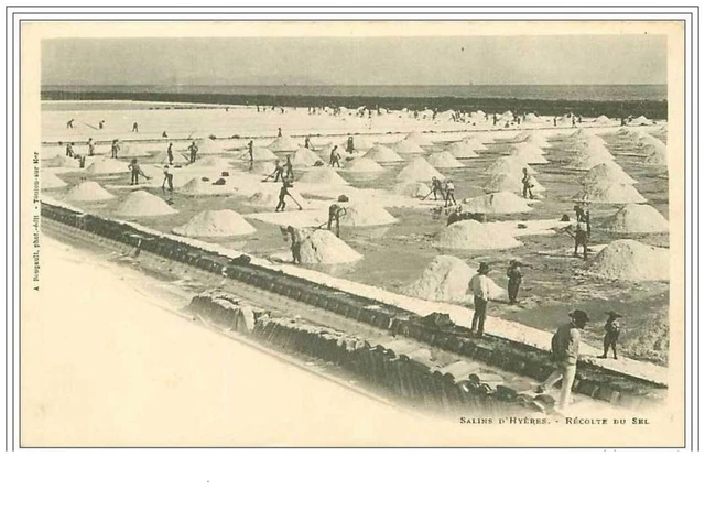 CPA 83 – Les Salins D'Hyères – Récolte Du Sel, Le Battage – Carte Postale Ancienne