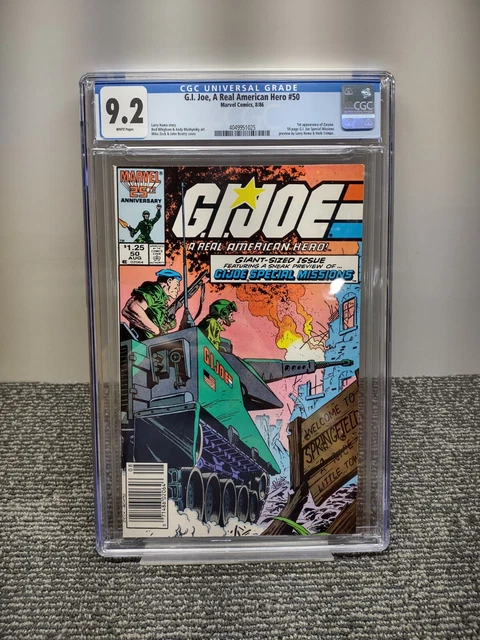 G.I. JOE #50 CGC 9.2 Newsstand Comic Book WP Marvel - Special Missions preview
