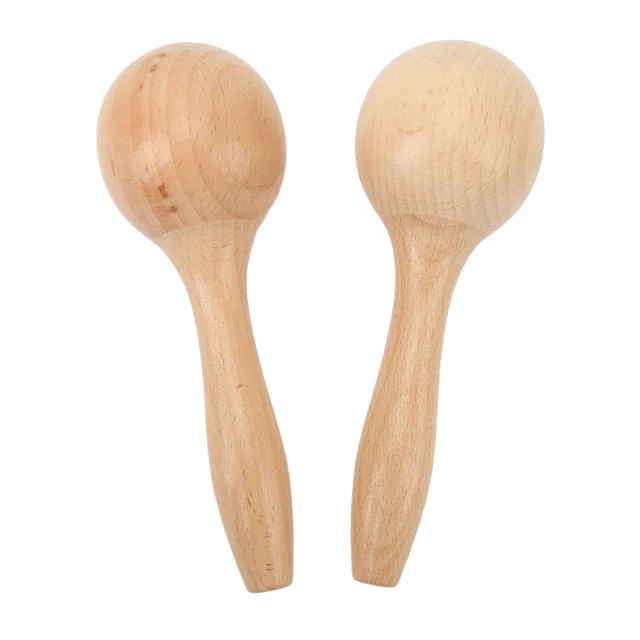2PCS Kids Sand Hammer Orff Wood Shaker Hand Percussion Musical Instrument To Zz1