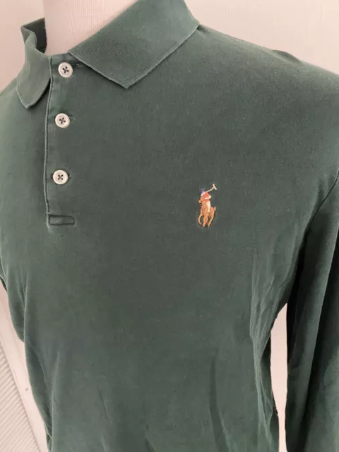 POLO RALPH LAUREN Long Sleeve Polo Rugby Oxford Shirt Men's L Classic ...