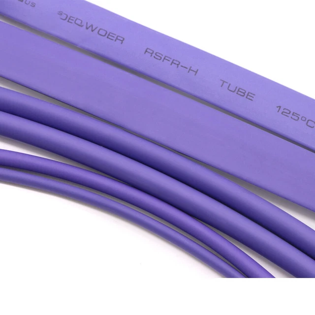 TUBO TERMORETRAIBILE Ø 1mm - 50mm CAVO TERMORETRAIBILE AUTO RAPPORTO 2:1 Viola 3