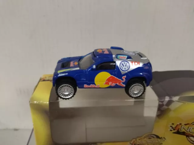 VOLKSWAGEN RACE TOUAREG RED BULL BOX YELLOW apx 1:64 NOREV 3 INCHES (7,5cm)