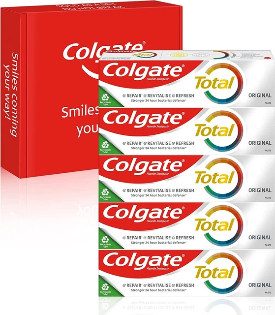 COLGATE TOTAL ORIGINAL Toothpaste Multipack 4x100ml , 24 hour ...