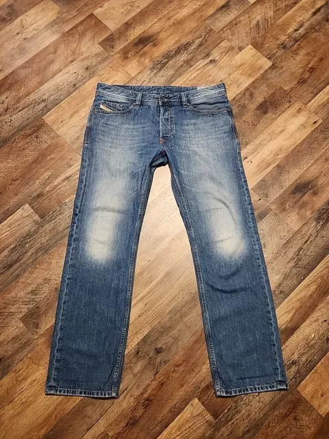 Diesel Viker Regular Straight Leg Jeans Denim Pants Trousers 0R90L Sz 34x31