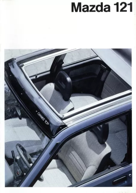 1989 Mazda 121 Prospekt 9/89 D Brochure Prochure Catalog Catalog