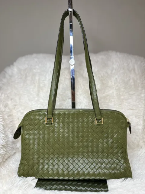 Vintage Bottega Veneta Intrecciato Shoulder Bag