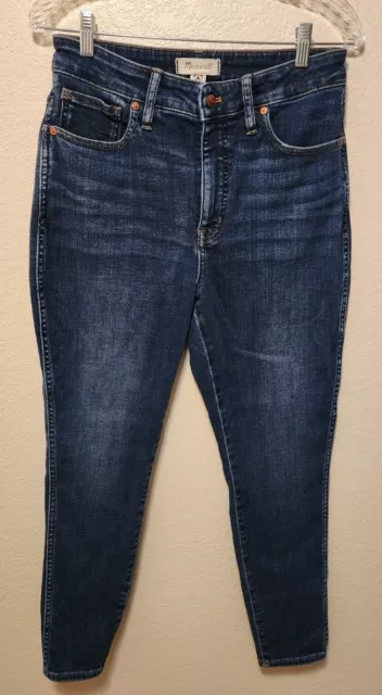 Madewell Jeans Womens 29 Blue Curvy High-Rise Skinny Denim Cotton Stretch