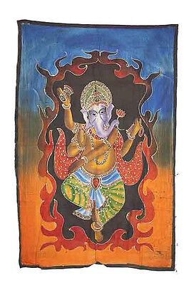 Batik Lord Ganesh Elephant 115x 74cm Crafts India Peterandclo 8791