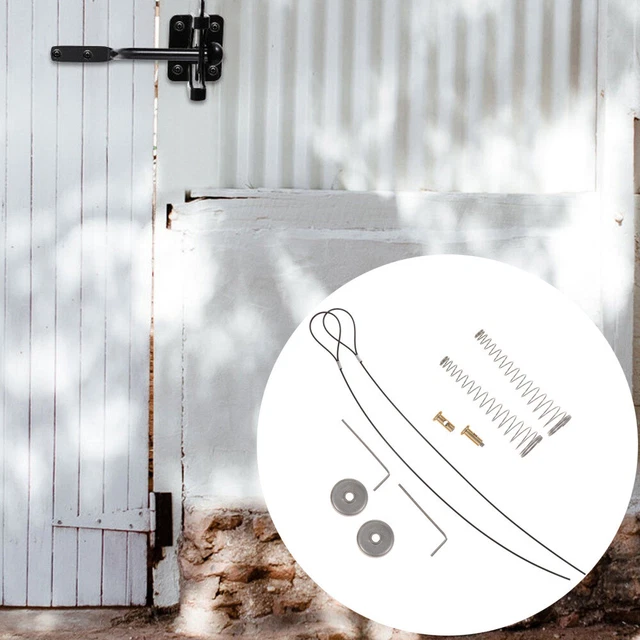 Metal Fence Gate Latches with Cable Pull and Spring