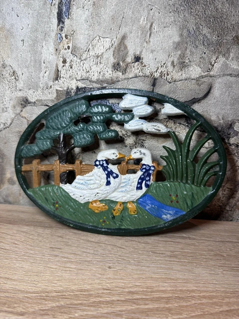 2 Dessous De Plat En Fonte Vintage - Diamètre 20,5 Cm, Protection Tables, Support Casserole, Four Hollandais, Décoration Cuisine - 7
