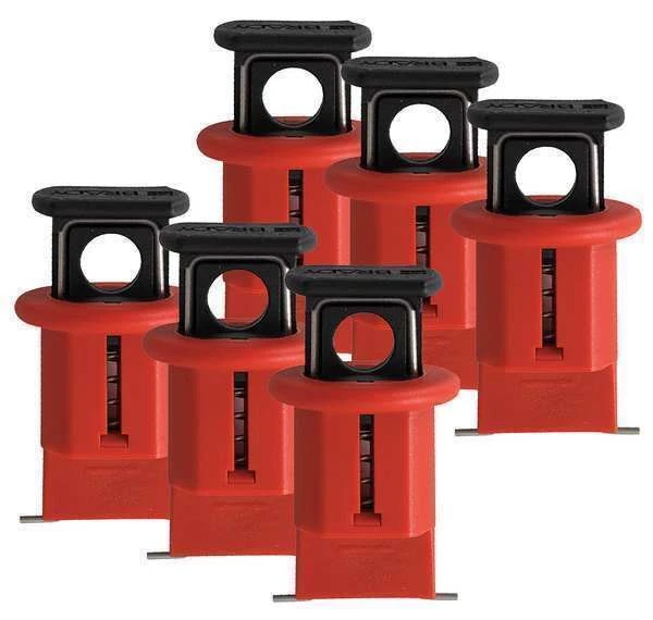 BRADY Breaker Lockout Pin Out Wide, PK6 90851