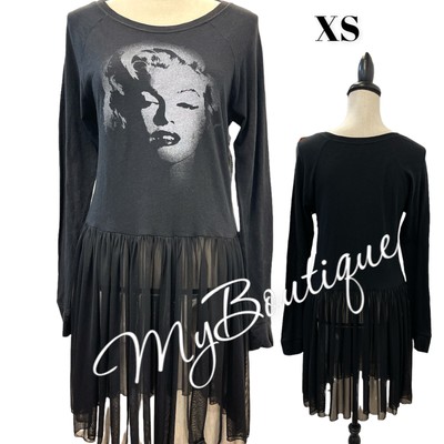 NWT $29 MARILYN MONROE BLACK SHORT DRESS By  BEAUTIFUL YOU BOUTIQUE