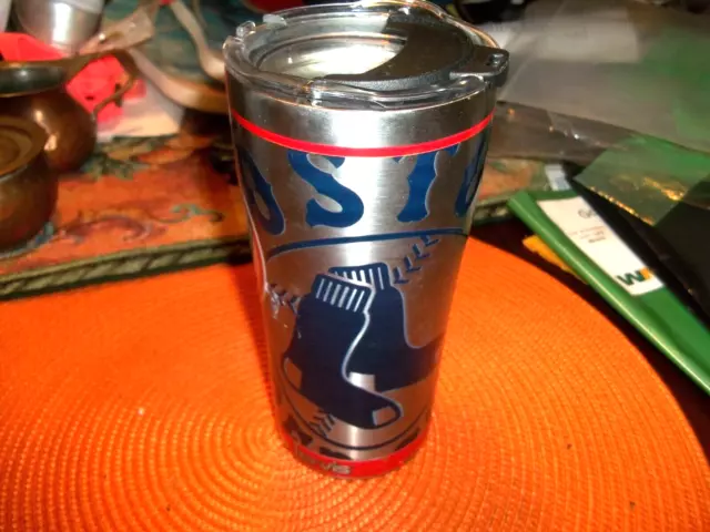 Boston Red Sox Tervis 20 ounce Stainless Steel Travel Mug as pictured