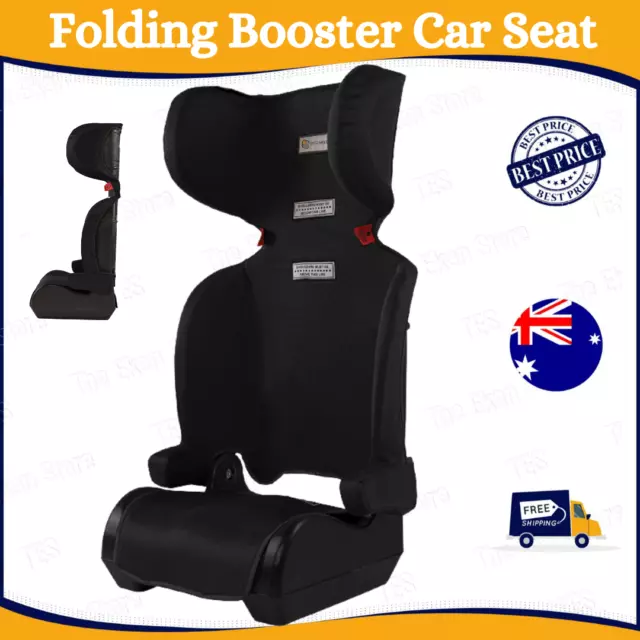 Infasecure Versatile Folding Booster Car Seat for 4 to 8 Years, Black (CS6013)