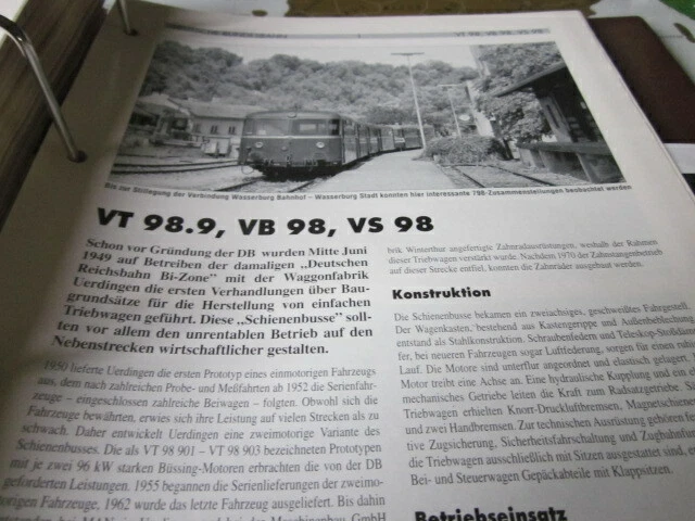 NEBEN - SCHMALSPURBAHNEN N 15 VT 98.9, VB 98, VS 98 EUR 3,59 - PicClick DE