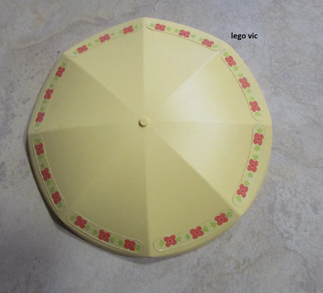 LEGO 6993pb02 Umbrella Scale Lt Yellow + Umbrella Sticker du 3290 MOC