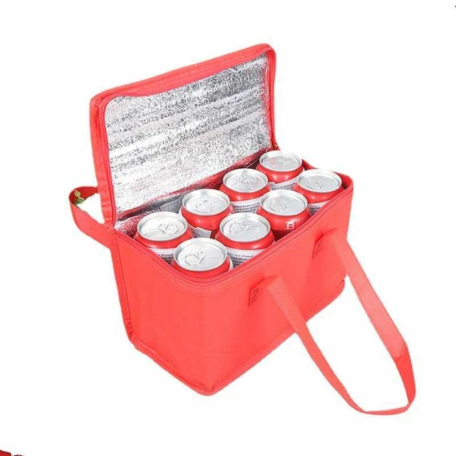Bebida portátil, cerveza, lámina, aislamiento, bolsa frigorífica, almuerzo, paquete térmico