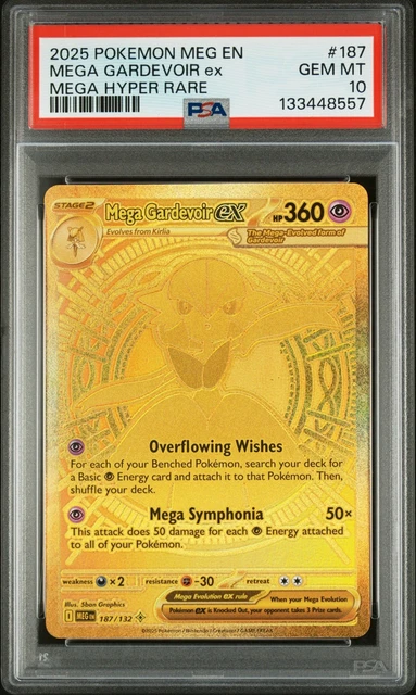 2025 POKEMON MEG En-Mega Evolution Mega Hyper Rare #187 Mega Gardevoir ...