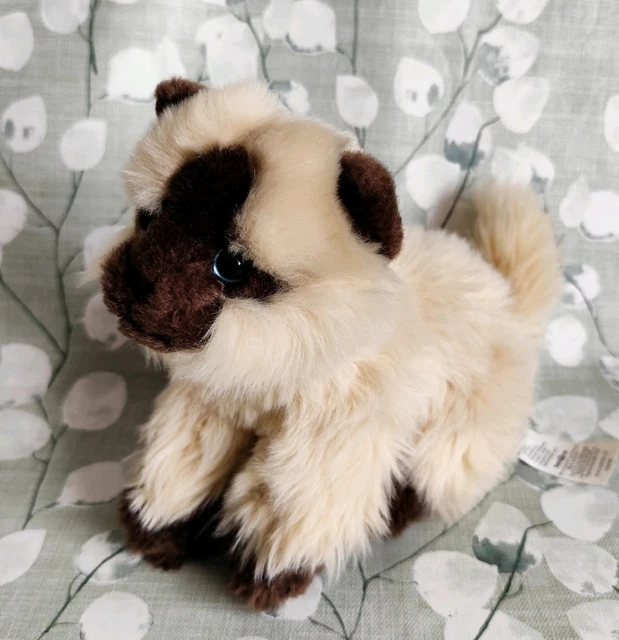 TOYS R US Siamese Himalayan Ragdoll Beige Brown Cat 10in Soft Plush Toy ...