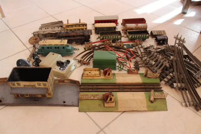 lot de locos, wagons, rails et décors O JEP HORNBY LR