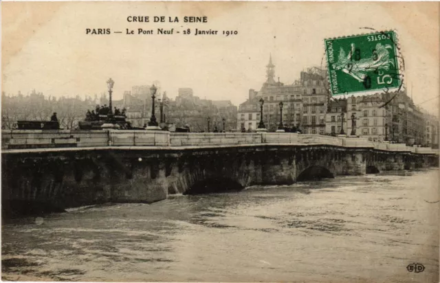 CPA Crue de la Seine -Paris-LePont Neuf -28 Janvier 1910 (290653)