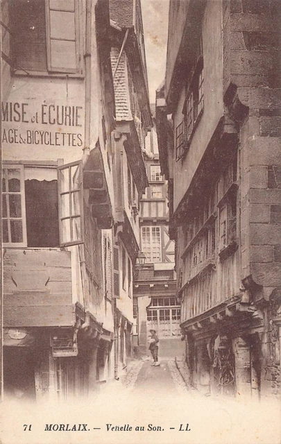 Carte Postale Ancienne Dept 29 Finistère - Morlaix Venelle au Son