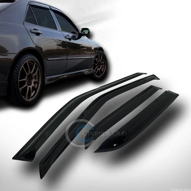 Fit 90-93 Honda Accord 4Dr Sun/Rain/Wind Guard Shade Deflector Window Visors 4Pc