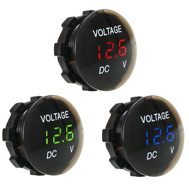 12V-24V Car Motorcycle Universal Waterproof Mini LED Digital Display D xixi 3